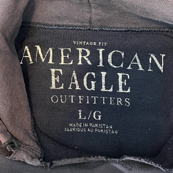 AEO Striped Hoodie Vintage Fit - Picture 3 of 7